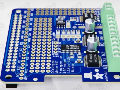 Single-board computers-Adafruit DC Stepper Motor HAT-RaspberryPi 3D model