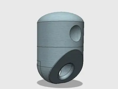 Keychain - case for uSD cards Free 3D print model