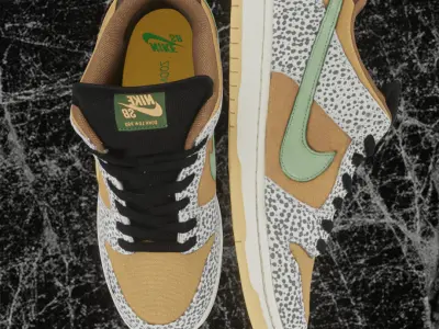 NIKE SB DUNK LOW SAFARI 3D SHOES Low-poly 3D model