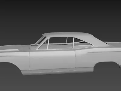 Plymouth Road Runner 1969 3D print model