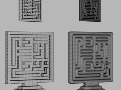 woman life freedom necklace plaque and table decoration 3D print model