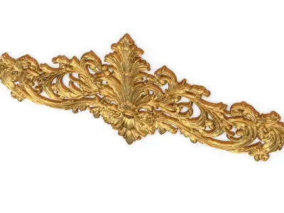 Classic decor ornament carved 48 3D model