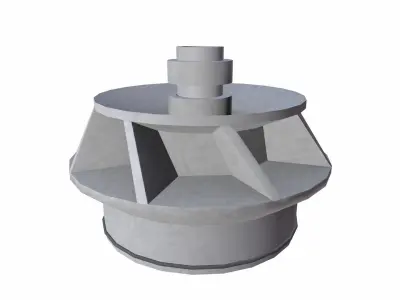 Impeller Low-poly 3D model
