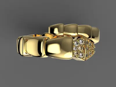 Serpenti Bvlgary ring bulgari serpiente snake 3D print model