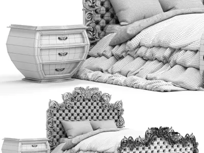 Luxury Bed 3D model