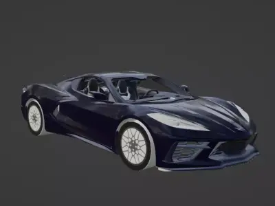 corvette c8 3D print model