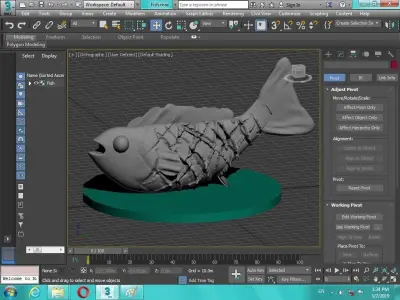 Artificial fish figure for 3D print 3D print model