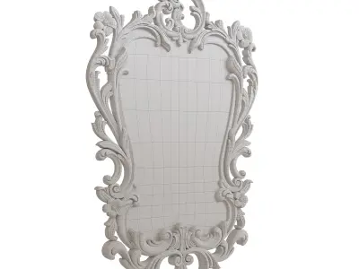 Classic Mirror Low-poly 3D model