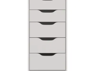 IKEA Alex Drawer Unit On Casters 3D model