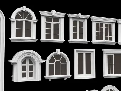 Decorate Classic Window 34 model 3d 3D model