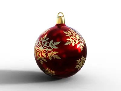 Christmas Ball Pack Low-poly 3D model