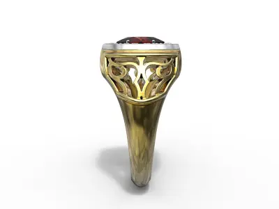 Men ring 3D print model 18