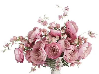 Flower In Vase 61 3D model