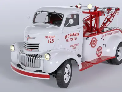 Chevrolet AK-series COE tow truck 1941 3D model