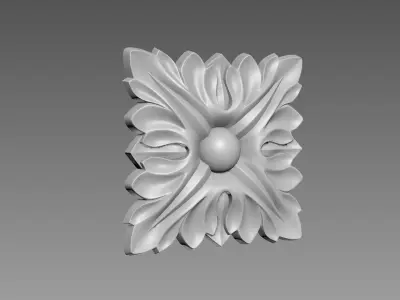 Decor square 01 3D model