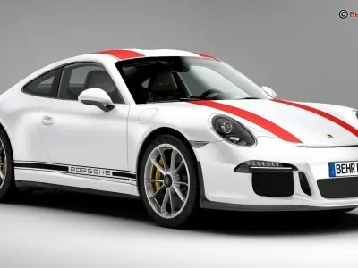 Porsche 911 R 2017 3D model