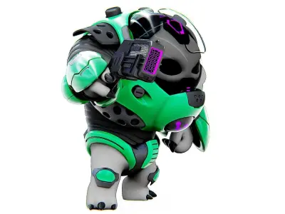 ALIEN TROOPER 12-V  Rigged for Unreal Engine - Unity - MIXAMO 3D model