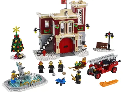 Wikibricks3D - 10263 Winter Village-Fire-Station 3D print model