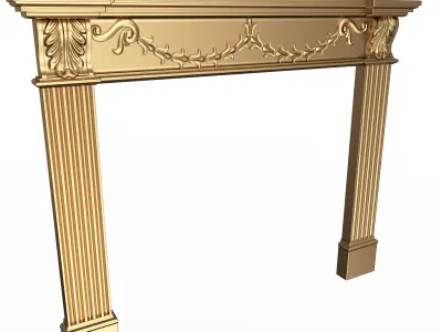 Classic Fireplace Collection Low-poly 3D model