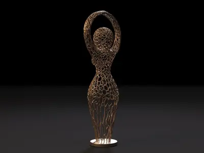 Goddess figurine 3D print model