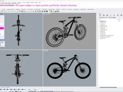 mountain bike trek bicycle 3D model
