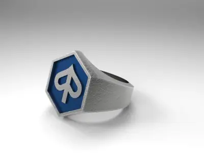 Piaggio logo ring 3D print model