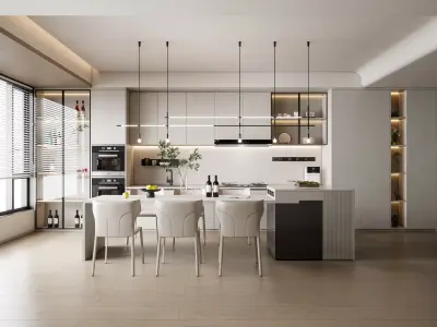 Kitchen Modern interior 103 3D model