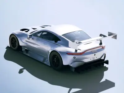 Aston Martin Vantage GT3 2019 Low-poly 3D model