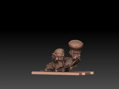 Longfoot Brother TUSSLE FOR VICTORY 3D print model