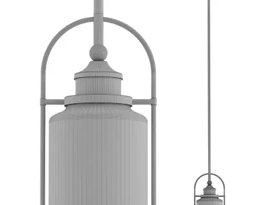 Single Bell Pendant by Beachcrest Home 3D model