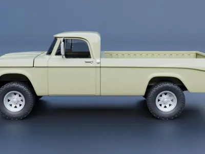 Dodge Power Wagon  W100 1969 3D print model