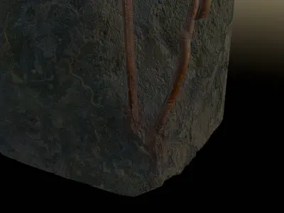 Pillar Low-poly 3D model