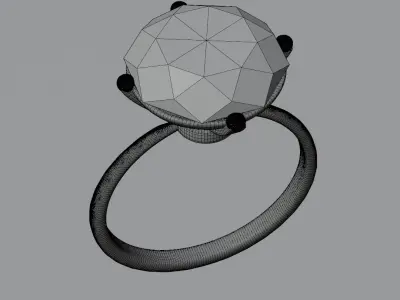 Ring Model Low-poly 3D model