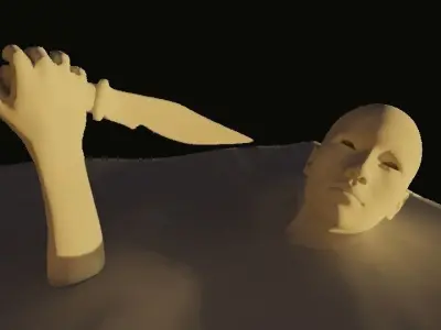 Thriller Statue Free 3D model