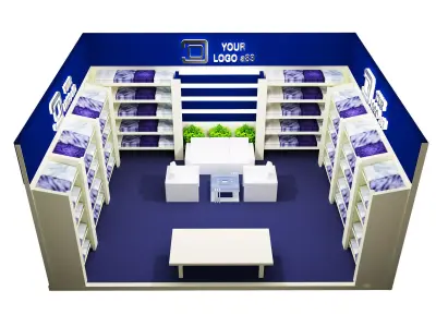  Booth Exhibition Stand a83 3D model