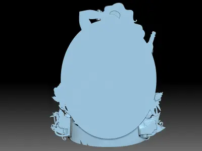 The girl with the bottle 3D print model