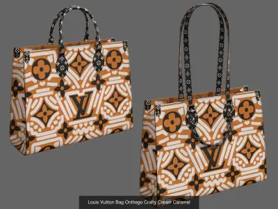 Louis Vuitton Onthego 12 Bags 3D Model Pack