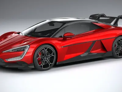 BYD Yangwang U9 2025 LowPoly 3D model