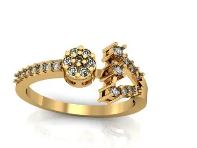 daimond ring 3D print model