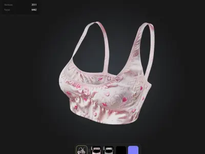 Kawaii Top PBR 4k Low-poly 3D model
