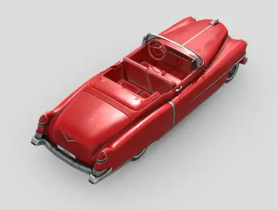 Cadillac Eldorado 1953 Low-poly 3D model