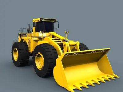 Your Mining loader - 3d animated loader model 3D model