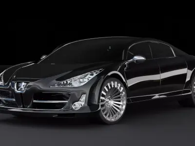 Peugeot 908 RC Concept car 3D model