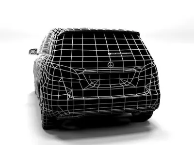 MERCEDES B CLASS FACELIFT 2016 LOWPOLY Low-poly 3D model