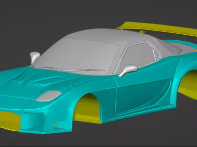 Mazda RX-7 Veilside Kyza 3D model