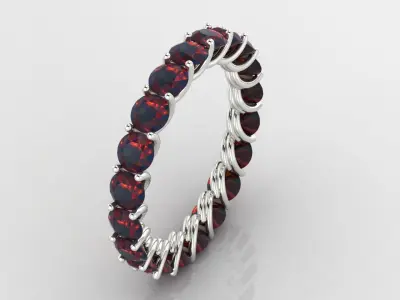 eternity ring 3dmodel 3dprint  Free 3D print model