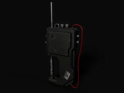 Low-Poly Walkie-Talkie Game Asset Free low-poly 3D model