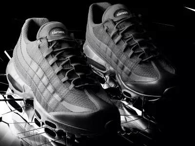 Nike Air Max 95 Essential black Low-poly 3D model