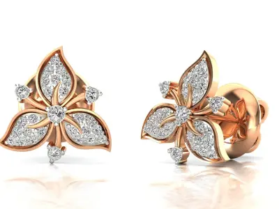 three leaf stud 3D print model