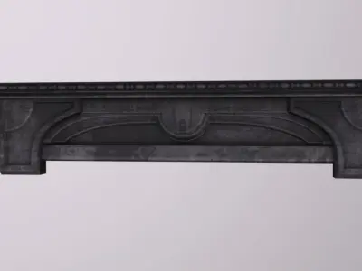 Wall Top City Dark  Low-poly 3D model